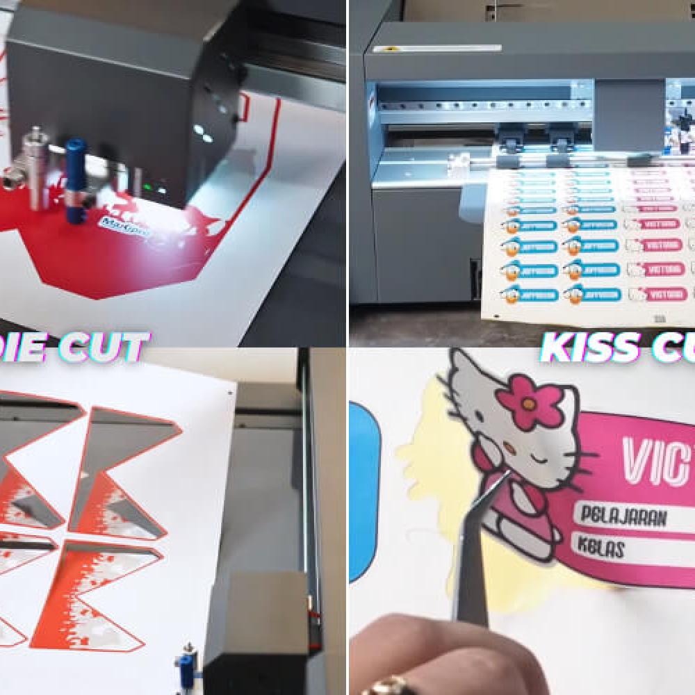 Perbedaan Kiss Cut dan Die Cut: Teknik Pemotongan Stiker yang Perlu Kamu Tahu