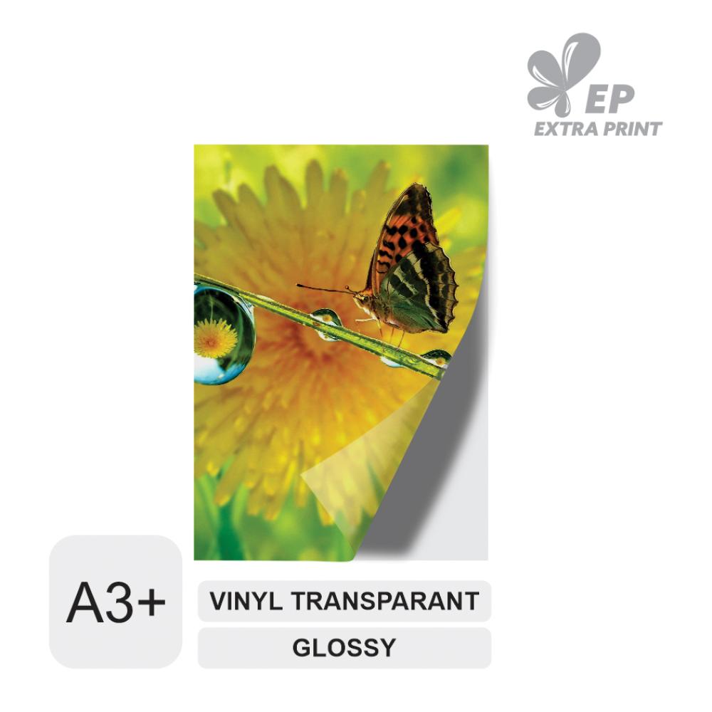 Cetak Digital A3+ Sticker Vinyl Clear Transparant