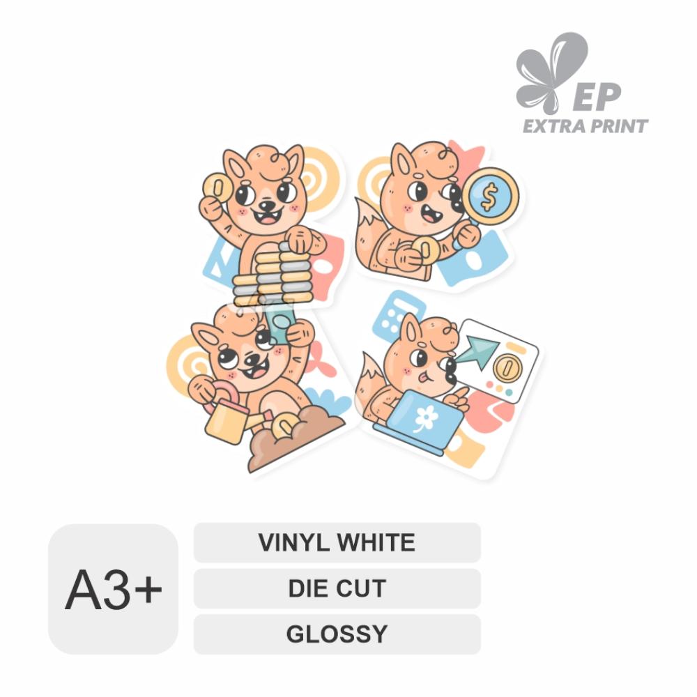 Print & Die Cut A3+ Sticker Vinyl Clear Transparant