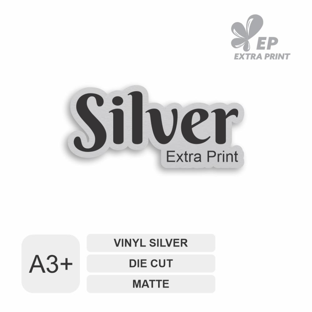 Print & Die Cut A3+ Sticker Vinyl Silver Matte